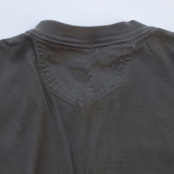 Eddie Bauer Legend Wash T-shirt men's size L green long sleeve button up neck - Picture 4 of 12